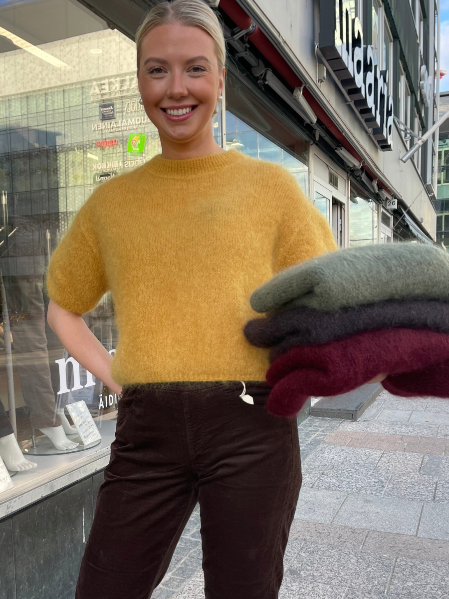 Syli mohairneule, lyhythihainen