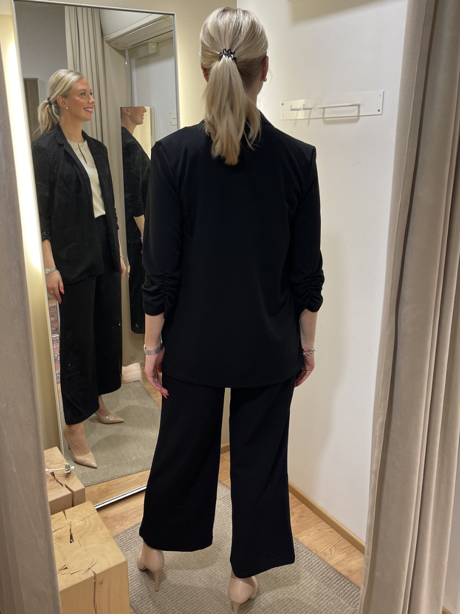 KA Phoebe 3/4 blazer, musta, tummansininen ja beige