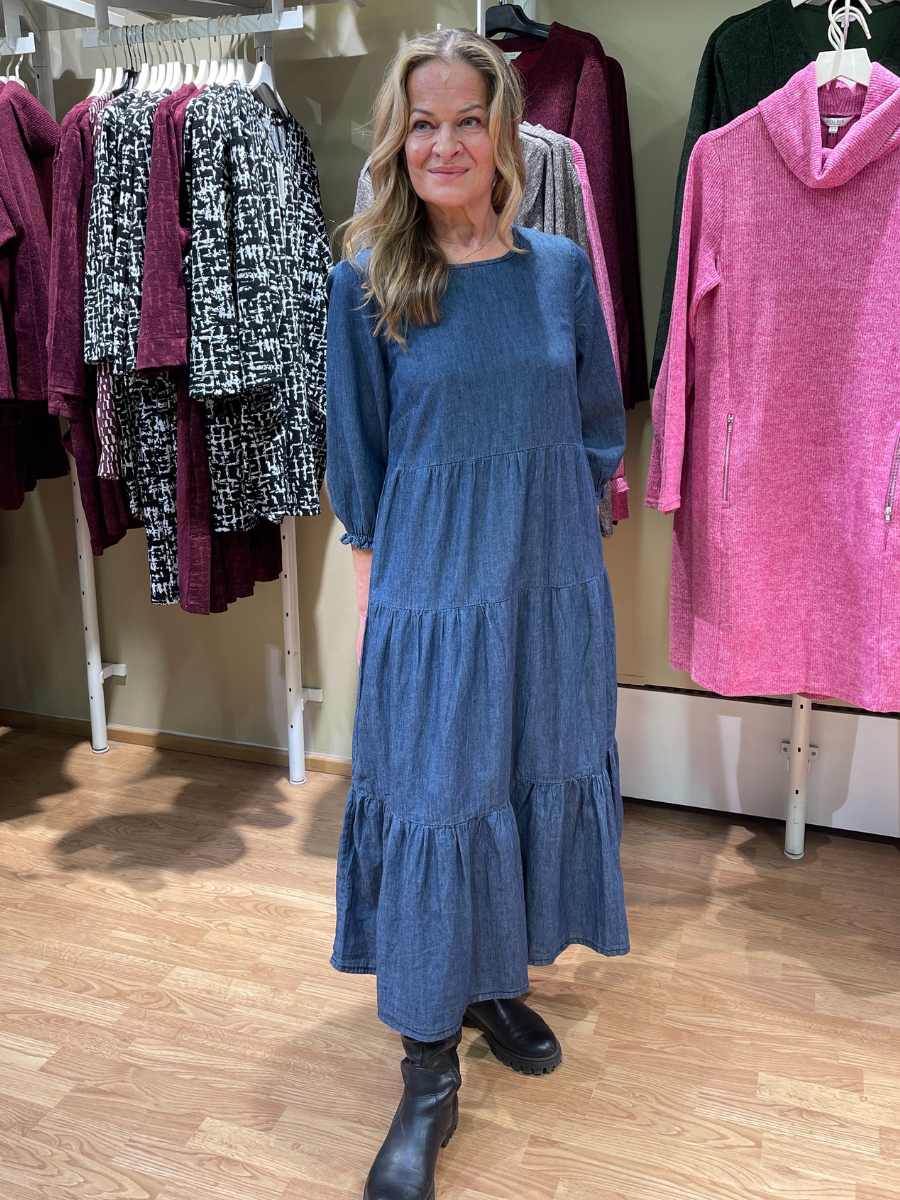 Denimmekko, sininen