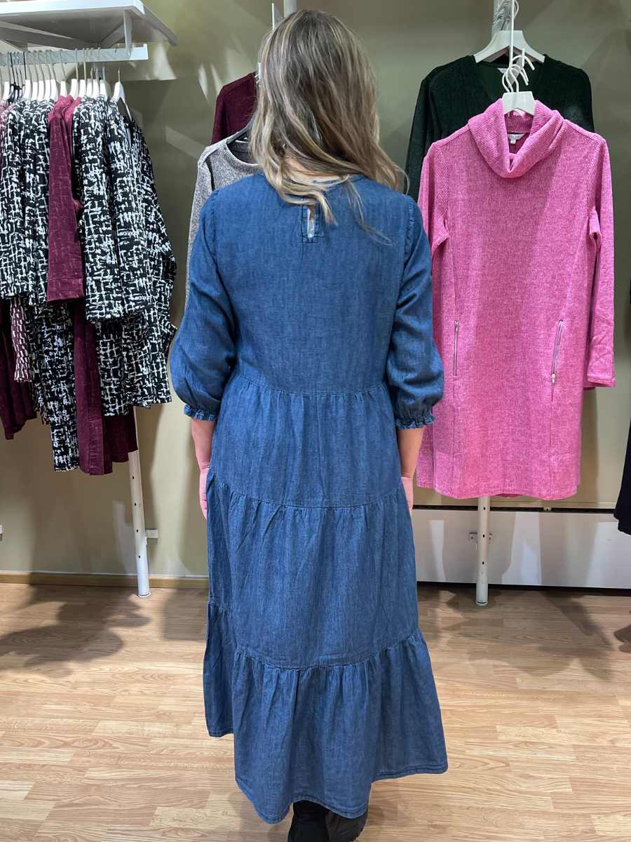 Denimmekko, sininen